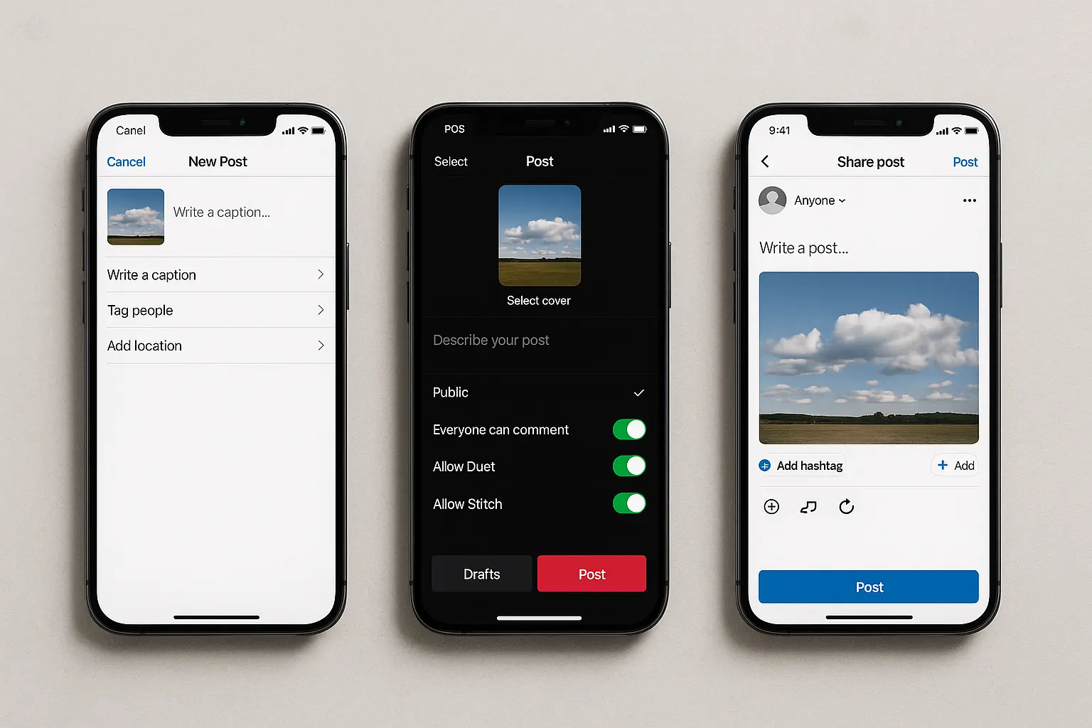 Manual posting chaos illustration